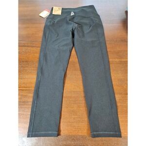 Reebok Skinny Capri High Rise Leggings Gray Training Pants Small NWT